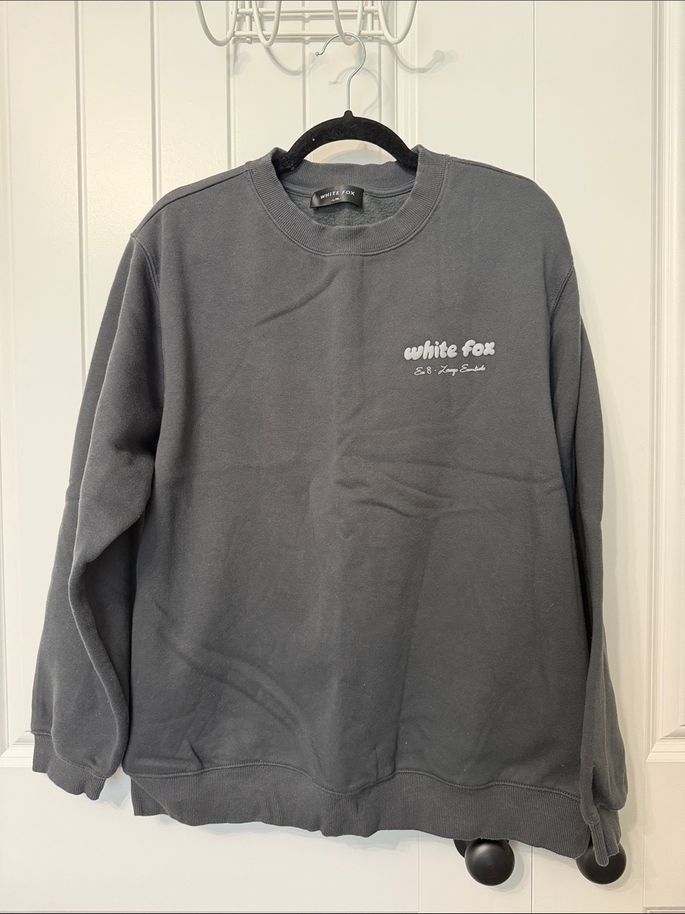 EUC White Fox Boutique Crewneck Sweater in Charcoal